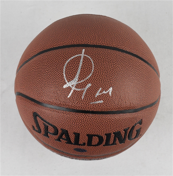 Rickey Rubio Autographed Basketball 