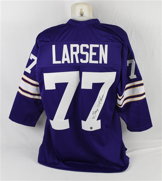 Gary Larsen Minnesota Vikings Autographed Jersey