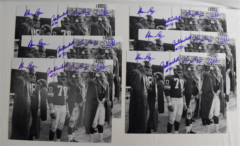 Purple People Eaters Lot of 10 Autographed 16x20 Sideline Photos  