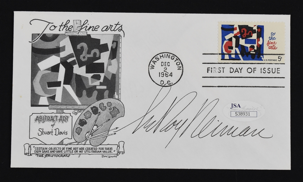 LeRoy Neiman Autographed First Day Cover