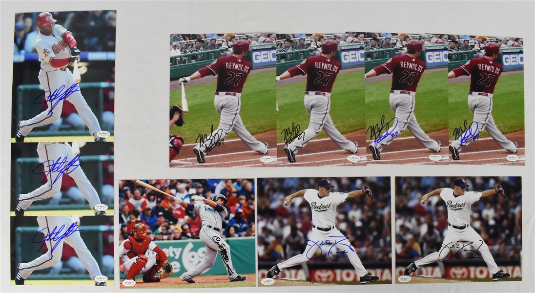 Collection of 10 Autographed 8x10 MLB Photos