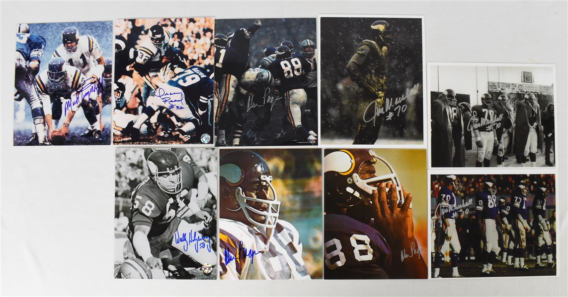 Minnesota Vikings Lot of 20 Autographed 8x10 Photos
