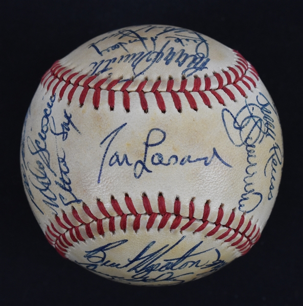 Los Angeles Dodgers 1981 Team Signed World Series Championship Baseball w/Fernando Valenzuela Rookie Signature