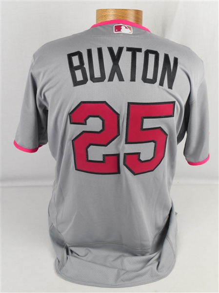 Byron Buxton 2017 Minnesota Twins Game Used Mother’s Day Jersey