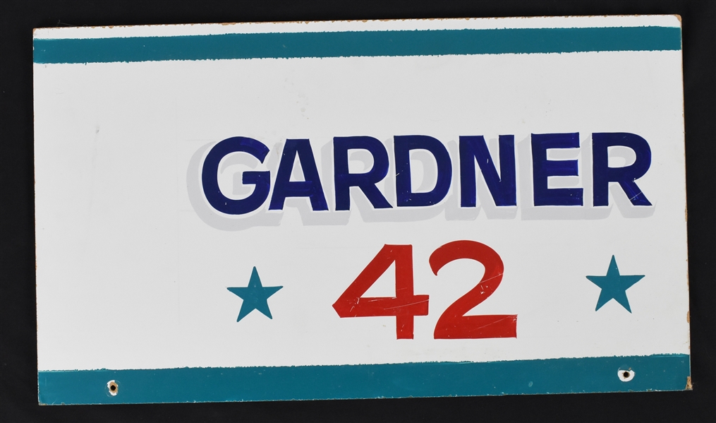 Billy Gardner Vintage Met Stadium Locker Room Nameplate