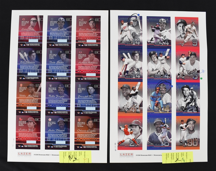 Harmon Killebrew Fleer Baseball Card Proof Sheets