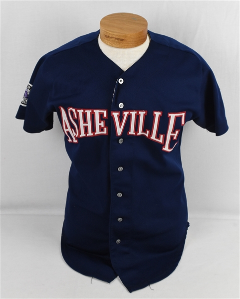 Asheville Tourists Game Used #18 Jersey