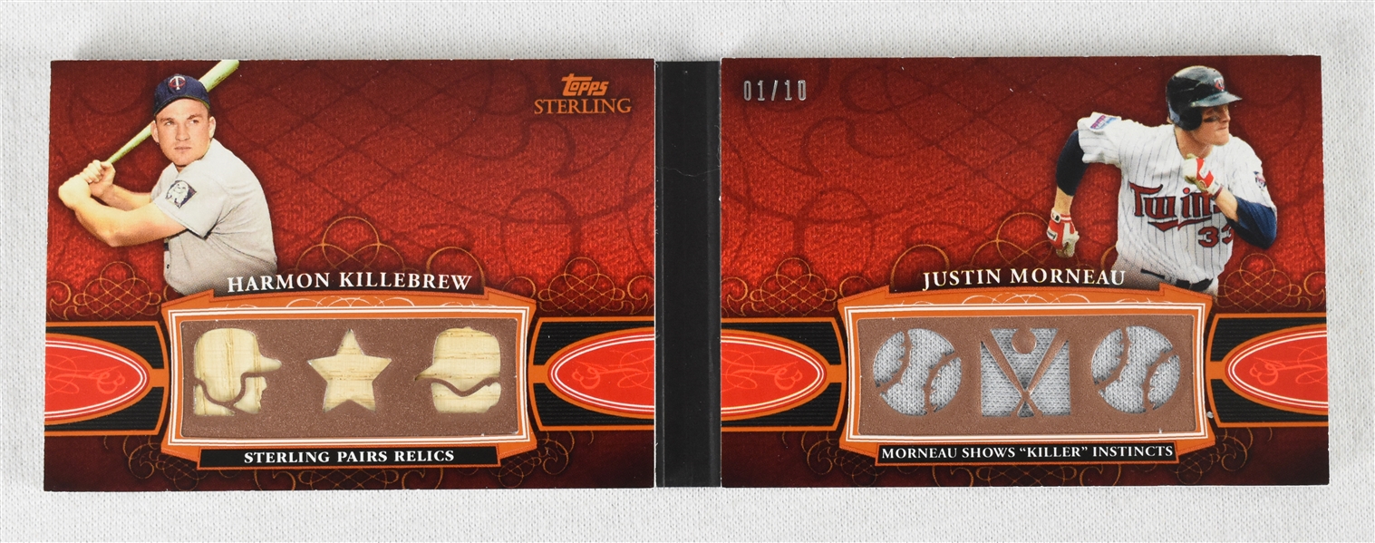 Topps Sterling Pairs Relics Killebrew/Morneau Card 1/10