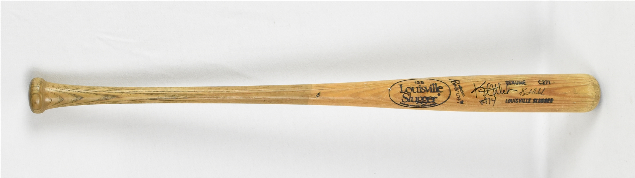 Kent Hrbek Minnesota Twins Game Used & Autographed Bat