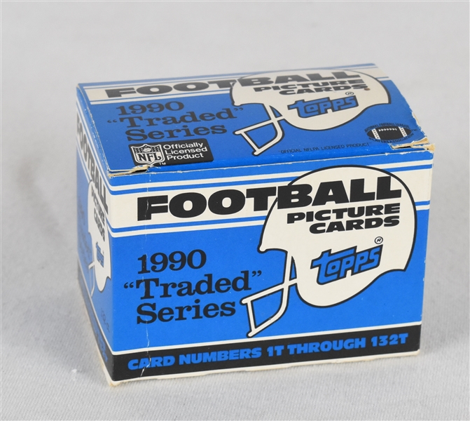 Football 1990 Topps Traded Set w/Emmitt Smith RC