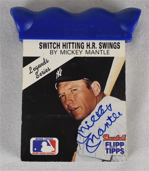 Mickey Mantle Autographed Flipp Tipps Booklet