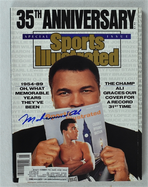 Muhammad Ali Autographed Sports Illustrated Magazine