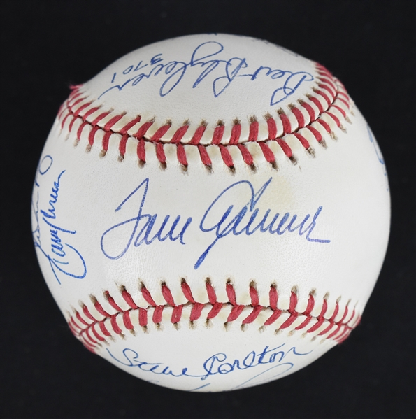 3,000 Strikeout Autographed Baseball w/Ryan & Clemens