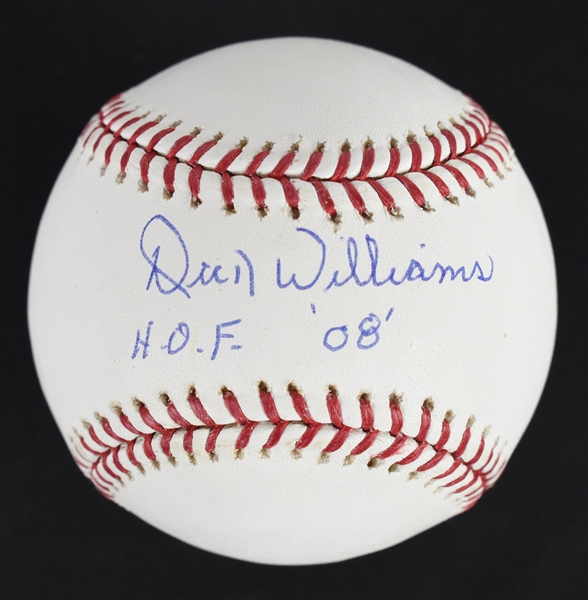 Dick Williams Autographed & Inscribed HOF Baseball