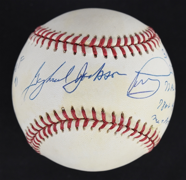Gaylord Jackson Perry Autographed Full Name Baseball w/6 Inscriptions