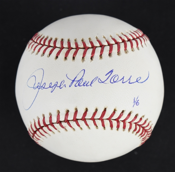 Joseph Paul Torre Autographed Full Name Baseball