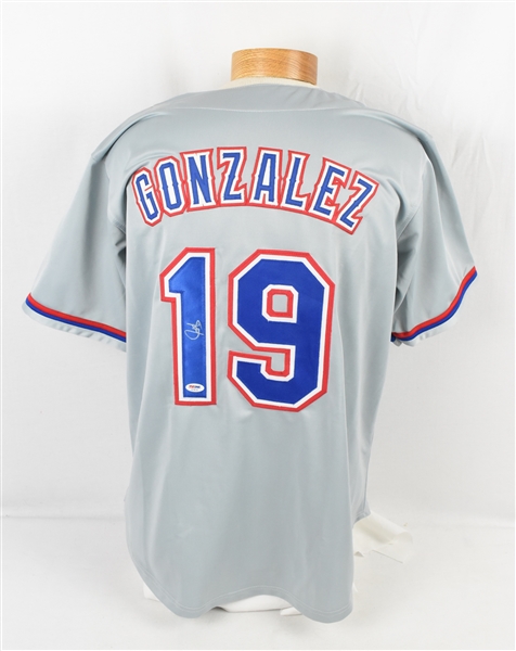 Juan Gonzalez Autographed Texas Rangers Jersey