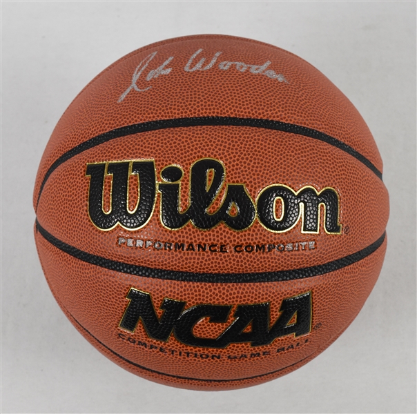 John Wooden Autographed Basketball 