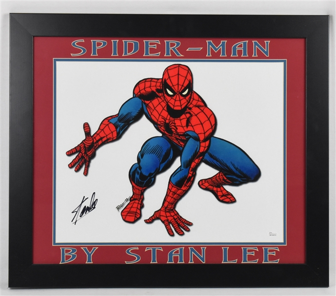 Stan Lee Autographed Framed Spider-Man Photo