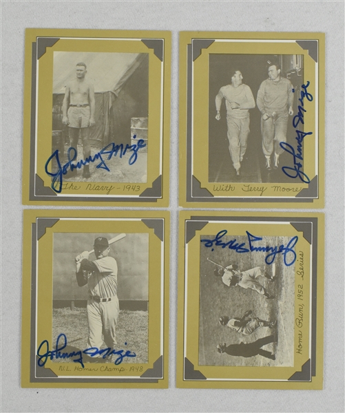 Johnny Mize Lot of 20 Autographed Baseball Cards