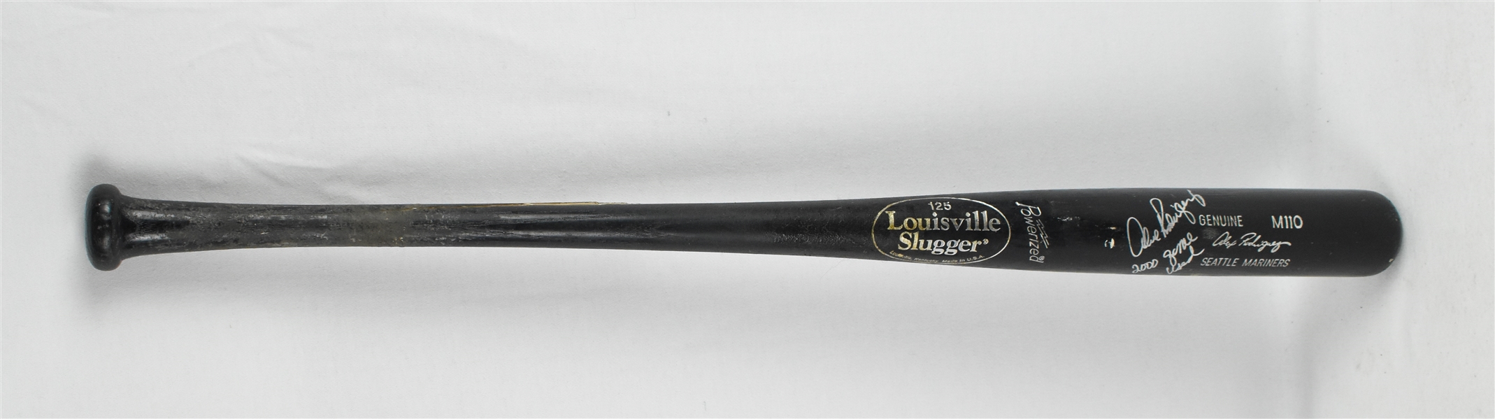 Alex Rodriguez 2000 Seattle Mariners Game Used & Autographed Bat