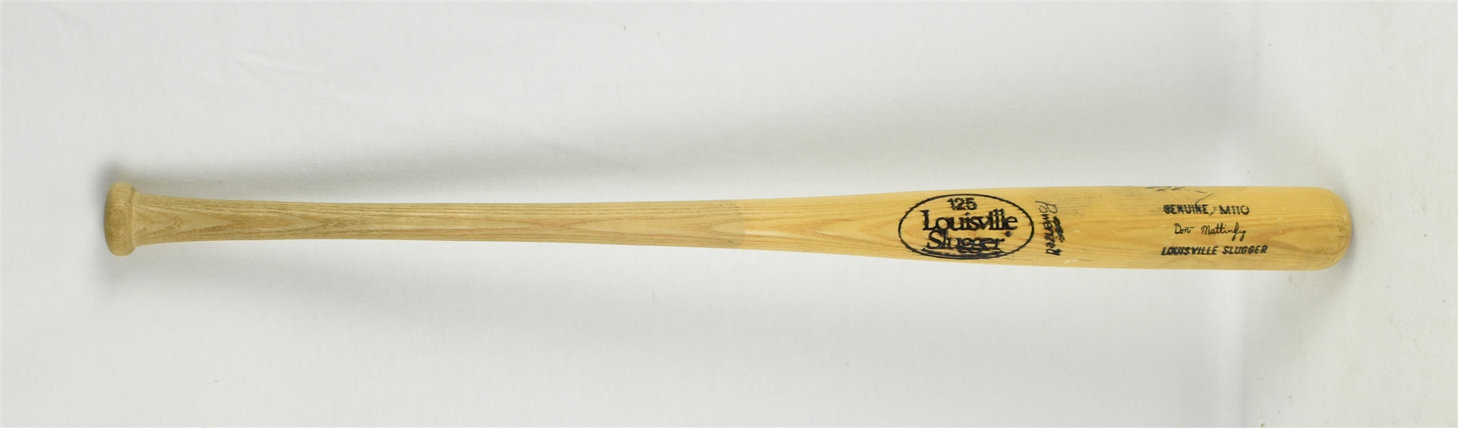 Don Mattingly Game Used & Autographed Bat