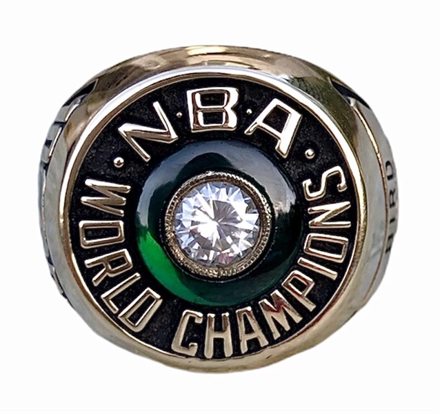 Larry Bird 1981 Boston Celtics NBA World Champions 10K Gold Rare Balfour Sample Ring