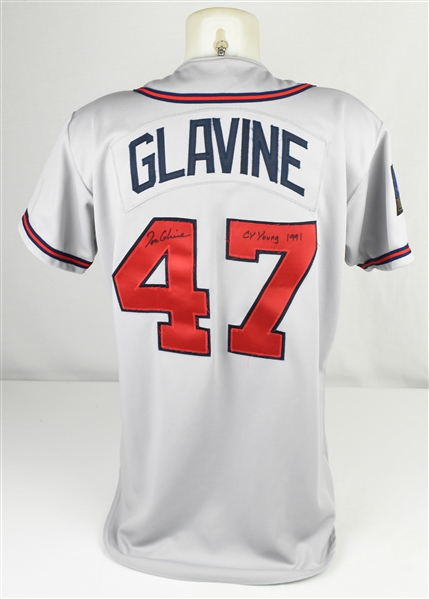 Tom Glavine 1994 Atlanta Braves Game Used & Autographed Inscribed Jersey w/Dave Miedema LOA