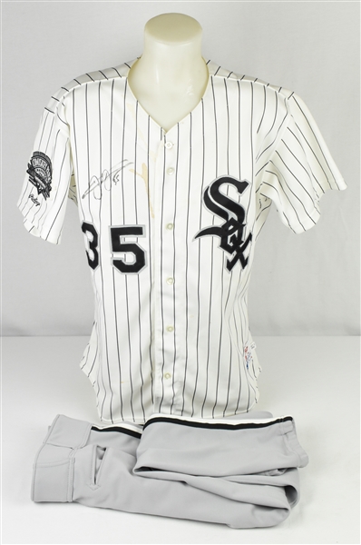 Frank Thomas 1991 Chicago White Sox Game Used Jersey & Pants w/Dave Miedema LOA