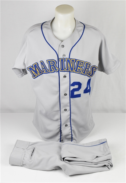 Ken Griffey Jr 1991 Seattle Mariners Game Used Full Uniform w/Dave Miedema LOA