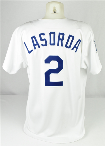 Tommy Lasorda 1999 L A Dodgers Spring Training Worn & Autographed Jersey w/Dave Miedema LOA
