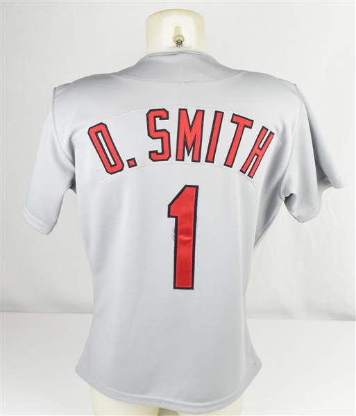 Ozzie Smith 1993 St Louis Cardinals Game Used & Autographed Jersey w/Dave Miedema LOA