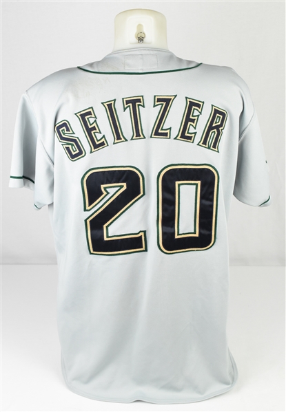 Kevin Seitzer 1995 Milwaukee Brewers Game Used & Autographed Jersey