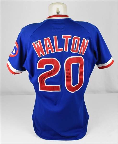 Jerome Walton 1989 Chicago Cubs Game Used "Rookie of the Year" Jersey w/Dave Miedema LOA