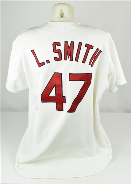 Lee Smith 1993 St Louis Cardinals Game Used & Autographed Jersey w/Dave Miedema LOA