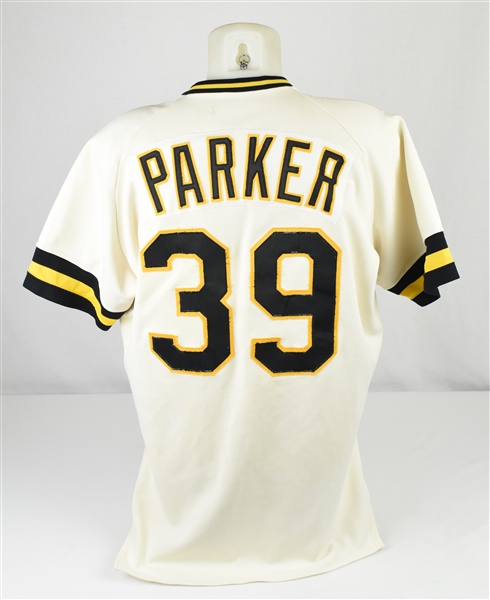 Dave Parker 1982 Pittsburg Pirates Game Used Jersey w/Dave Miedema LOA