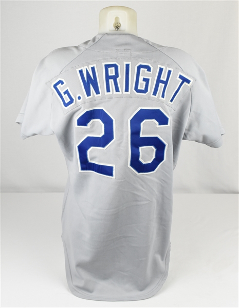 George Wright 1985 Texas Rangers Game Used Jersey