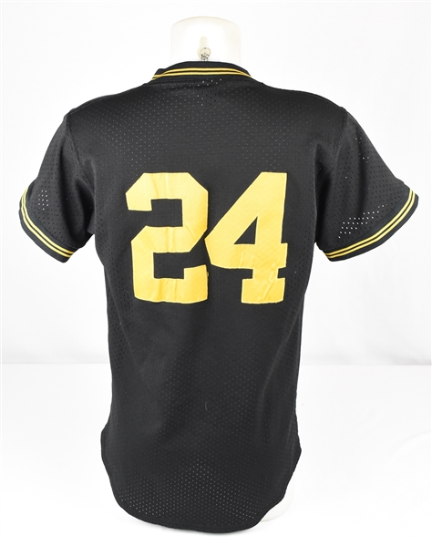 Barry Bonds 1986 Pittsburgh Pirates BP Game Used Rookie Jersey w/Dave Miedema LOA