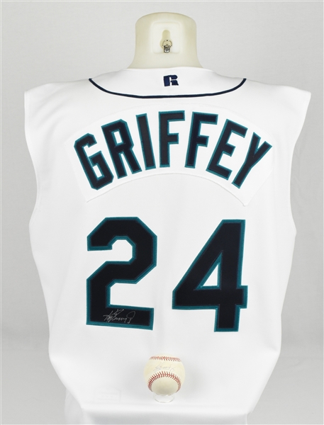 Ken Griffey Jr. Autographed Jersey & Baseball
