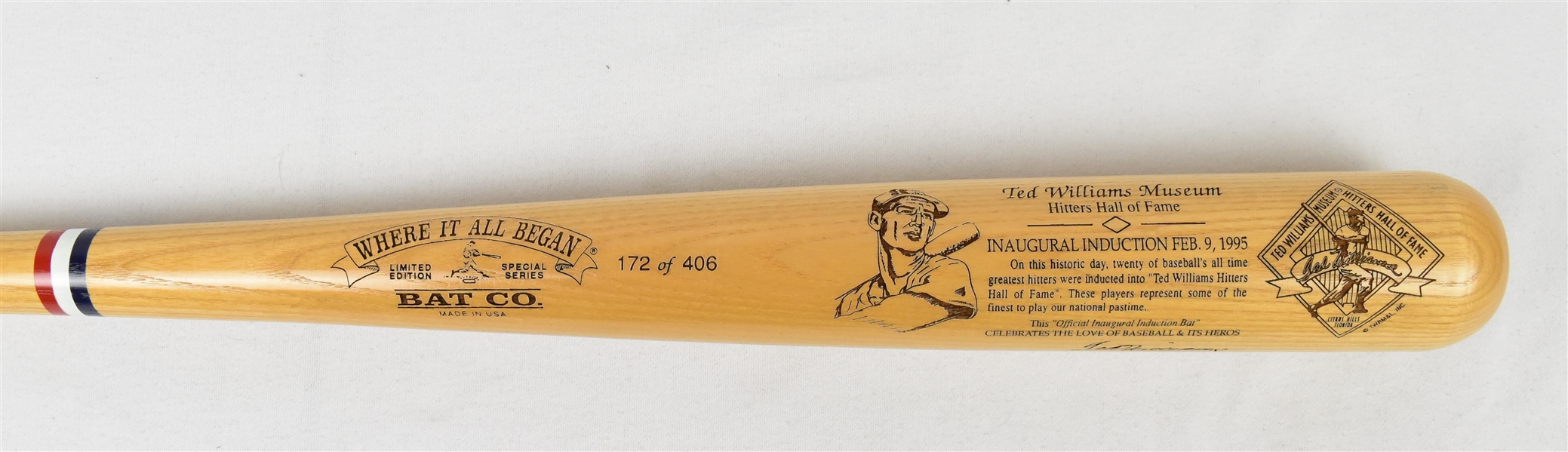 Ted Williams Limited Edition Baseball Bat