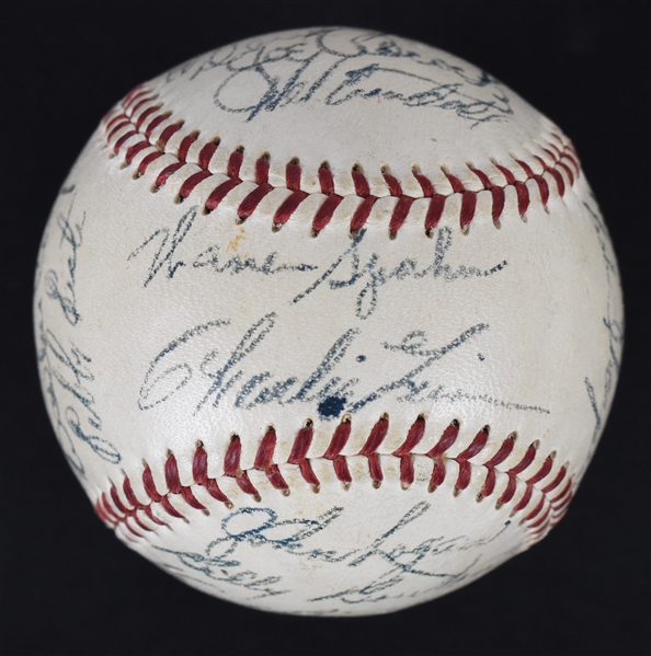 Milwaukee Braves 1953 Team Signed Baseball w/23 Signatures 