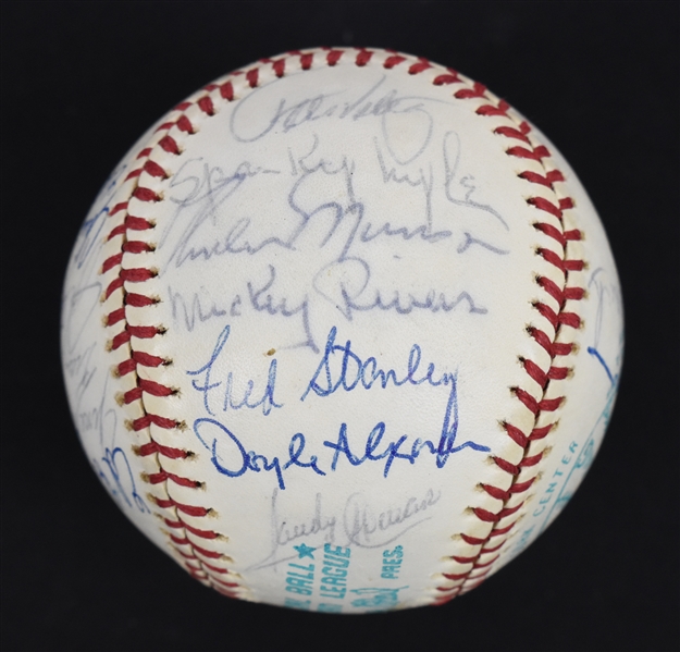 New York Yankees 1976 Team Signed Baseball 