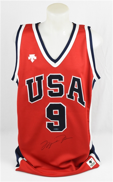 Michael Jordan RARE 1984 Autographed Descente Team USA Olympic Jersey UDA