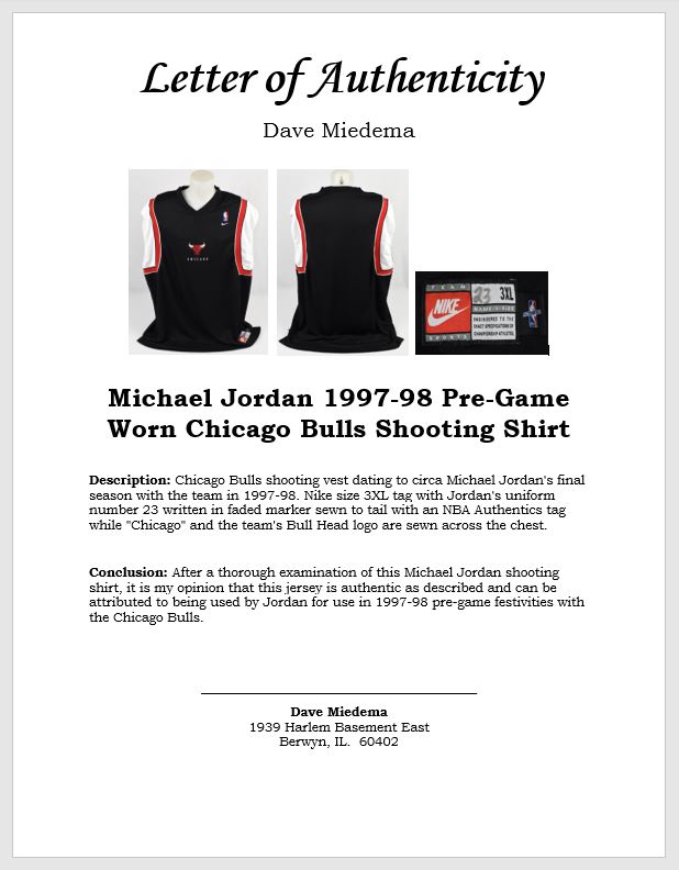 authentic chicago bulls 1997 shooting shirt