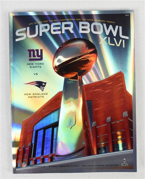 Super Bowl XLVI New England Patriots vs. New York Giants Program