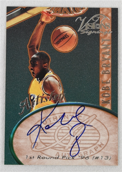 Kobe Bryant Autographed 1996-97 Rookie Card 