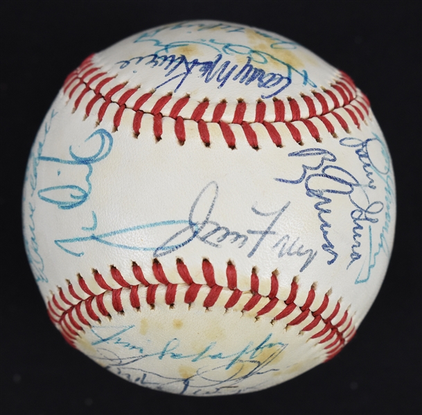Kansas City Royals 1981 Team Signed Baseball