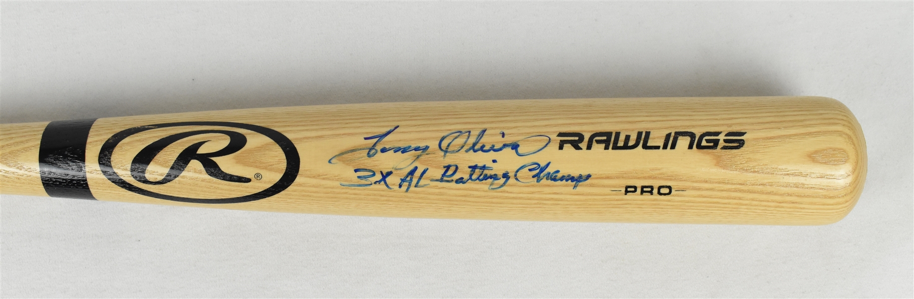 Tony Oliva Autographed & Inscribed Baseball Bat