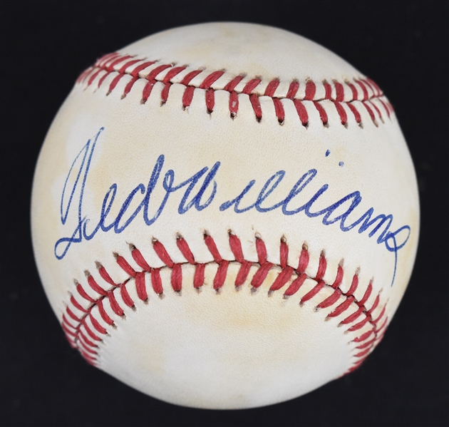 Ted Williams Autographed Baseball PSA/DNA