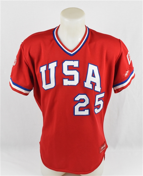 Cory Snyder 1984 Team U.S.A. Olympic Game Used Jersey w/Team Provenance